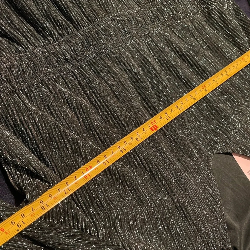 Maurices Green Metallic Thread Ruffle Tiered Midi Dress 1X - Picture 9 of 11